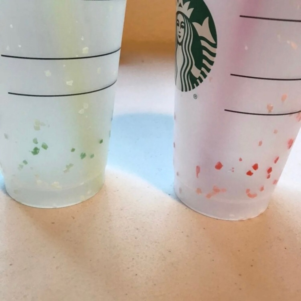 Starbucks Reusable Color Change Confetti Cups - Picture 2 of 2